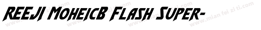 REEJI MoheicB Flash Super字体转换